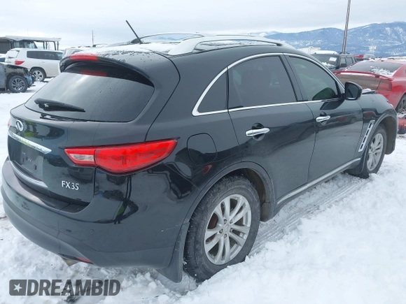 2012 Infiniti FX with VIN JN8AS1MW0CM156009, listed as a IAAI auction lot 41601349 with 53,795 mi miles and . Bid and sale history available at DreamBid. Image 4.