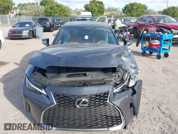 2024 Lexus IS with VIN JTHCA1D24R5131782, listed as a IAAI auction lot 41195539 with 4,104 mi miles. Bid and sale history available at carsss.com. Image 12.