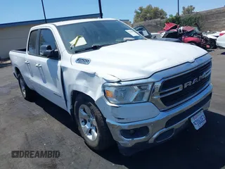 2020 Ram 1500 Big Horn with VIN 1C6RREBT9LN337900, listed as a IAAI auction lot 42630862 with 207,574 mi miles and . Bid and sale history available at DreamBid. Image 1.