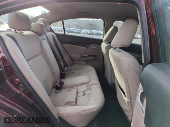 2014 Honda Civic Sedan LX with VIN 19XFB2F59EE041342, listed as a Copart auction lot 50765435 with 203,359 mi miles and Salvage Title. Bid and sale history available at carsss.com. Image 10.