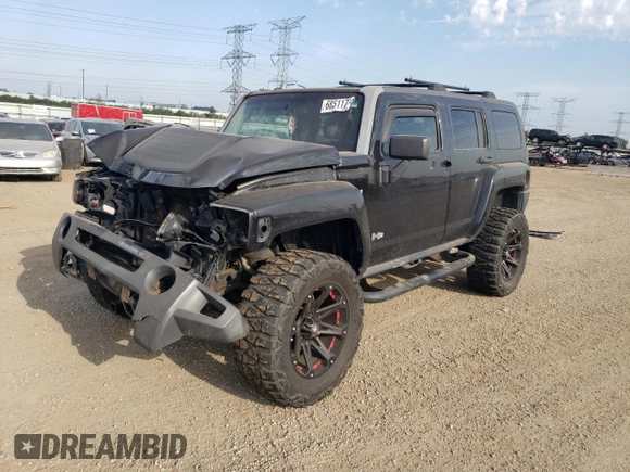2006 Hummer H3 with VIN 5GTDN136968284885, listed as a Copart auction lot 68511774 with 207,664 mi miles and Salvage Title. Bid and sale history available at carsss.com. Image 1.