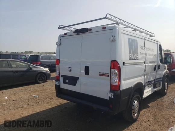 2021 Ram ProMaster Cargo with VIN 3C6LRVNG8ME567227, listed as a Copart auction lot 68293524 with 37,921 mi miles and Salvage Title. Bid and sale history available at DreamBid. Image 3.