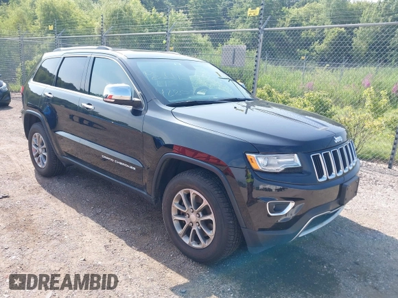 2014 Jeep Grand Cherokee Limited with VIN 1C4RJFBM5EC496734, listed as a IAAI auction lot 42809206 with 68,983 mi miles and . Bid and sale history available at DreamBid. Image 1.