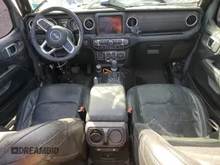2019 Jeep Wrangler Unlimited Sahara with VIN 1C4HJXEG7KW573265, listed as a Copart auction lot 42683745 with 63,393 mi miles and Salvage title. Bid and sale history available at DreamBid. Image 8.