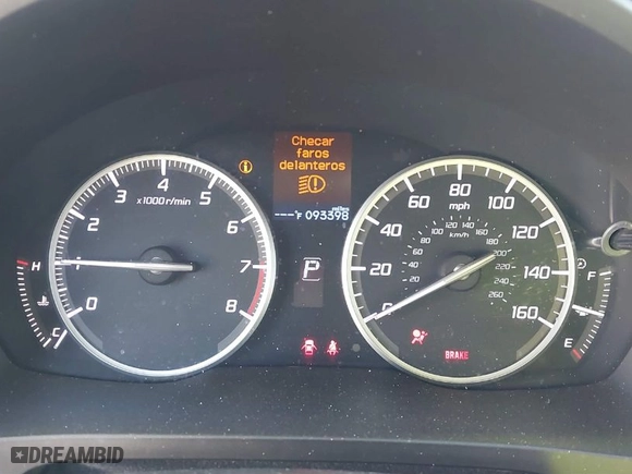2017 Acura ILX with VIN 19UDE2F36HA005100, listed as a IAAI auction lot 41870802 with 93398 miles. Bid and sale history available at carsss.com. Image 7.