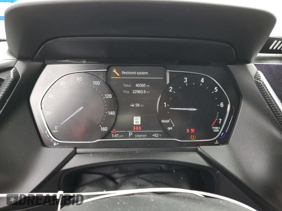 2020 BMW 2 Series 228i xDrive with VIN WBA73AK08L7F53354, listed as a Copart auction lot 50520955 with 40,365 mi miles and Salvage Title. Bid and sale history available at carsss.com. Image 9.