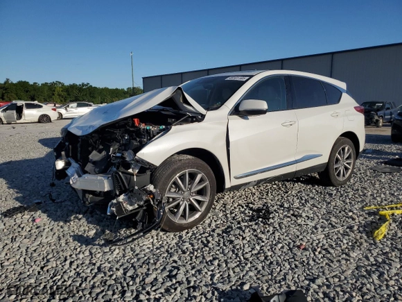 2022 Acura RDX w/Technology Package with VIN 5J8TC1H53NL002195, listed as a Copart auction lot 49101185 with 0 mi miles and Salvage Title. Bid and sale history available at carsss.com. Image 1.