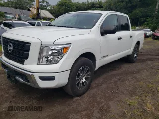 2023 Nissan Titan S with VIN 1N6AA1EC3PN113154, listed as a Copart auction lot 63330995 with 28,018 mi miles and Clean title. Bid and sale history available at DreamBid. Image 1.