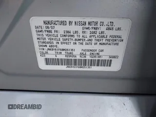 2008 Infiniti G35 x z VIN JNKBV61F68M251351, wystawiony jako IAAI lot #41712222 z przebiegiem Nie podano mil oraz . Historia ofert i sprzedaży dostępna na DreamBid. Obrazek 9.