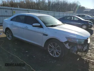 2013 Ford Taurus SEL with VIN 1FAHP2H81DG160928, listed as a Copart auction lot 43796985 with Not Provided miles and Salvage Title. Bid and sale history available at DreamBid. Image 4.