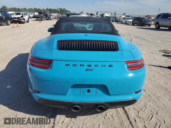 2018 Porsche 911 Carrera S with VIN WP0CB2A98JS147303, listed as a Copart auction lot 81556494 with Not Provided miles and Non Repairable. Bid and sale history available at carsss.com. Image 6.