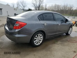 2012 Honda Civic EX with VIN 19XFB2F82CE026088, listed as a Copart auction lot 51081985 with Not Provided miles and Non Repairable. Bid and sale history available at DreamBid. Image 3.