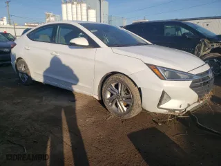 2019 Hyundai Elantra SEL with VIN 5NPD84LF8KH482143, listed as a Copart auction lot 41019504 with 96,196 mi miles and Salvage Title. Bid and sale history available at carsss.com. Image 4.