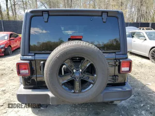 2021 Jeep Wrangler Unlimited Sport S with VIN 1C4HJXDN8MW783649, listed as a Copart auction lot 52484015 with 40,609 mi miles and Salvage Title. Bid and sale history available at carsss.com. Image 6.