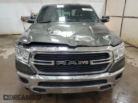 2021 Ram 1500 Big Horn with VIN 1C6SRFBT3MN696054, listed as a Copart auction lot 73539964 with 53,278 mi miles and Non Repairable. Bid and sale history available at carsss.com. Image 5.