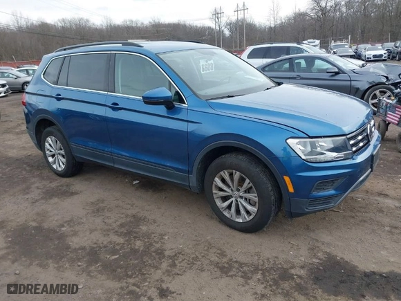 2019 Volkswagen Tiguan SE with VIN 3VV2B7AX7KM107443, listed as a IAAI auction lot 41628603 with 53,444 mi miles. Bid and sale history available at carsss.com. Image 1.