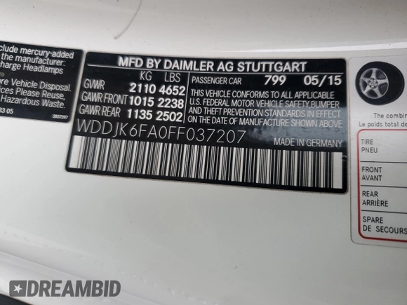 2015 Mercedes-Benz SL SL 400 z VIN WDDJK6FA0FF037207, wystawiony jako Copart lot #49697915 z przebiegiem 71 027 mil mil oraz Szkoda całkowita • Salvage title. Historia ofert i sprzedaży dostępna na DreamBid. Obrazek 13.