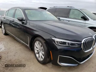 2021 BMW 7 Series 740i with VIN WBA7T2C05MCF87359, listed as a Copart auction lot 64117712 with 0 mi miles. Bid and sale history available at carsss.com. Image 1.
