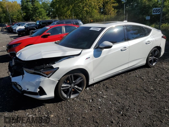 2024 Acura Integra w/A-Spec Technology Package with VIN 19UDE4H69RA011414, listed as a Copart auction lot 71008964 with 2,732 mi miles and Salvage Title. Bid and sale history available at carsss.com. Image 1.