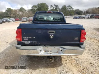 2005 Dodge Dakota SLT with VIN 1D7HE48N15S223063, listed as a Copart auction lot 43223535 with 167,501 mi miles and Salvage Title. Bid and sale history available at DreamBid. Image 6.