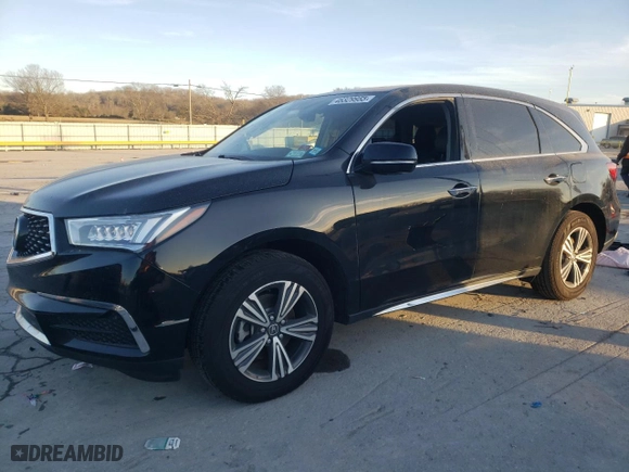 2018 Acura MDX with VIN 5J8YD4H37JL028991, listed as a Copart auction lot 46329955 with 53,397 mi miles and Salvage Title. Bid and sale history available at carsss.com. Image 1.