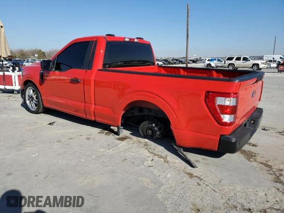 2023 Ford F-150 XL with VIN 1FTMF1C59PKE73620, listed as a Copart auction lot 88289545 with 10,935 mi miles and Salvage Title. Bid and sale history available at carsss.com. Image 2.