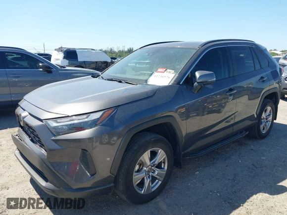 2023 Toyota RAV4 XLE with VIN 2T3W1RFV2PW250599, listed as a IAAI auction lot 41738576 with 40,111 mi miles. Bid and sale history available at carsss.com. Image 2.