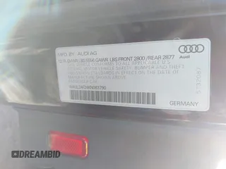 2019 Audi A6 Premium Plus with VIN WAUL2AF24KN063790, listed as a IAAI auction lot 41464028 with 62,221 mi miles. Bid and sale history available at carsss.com. Image 9.
