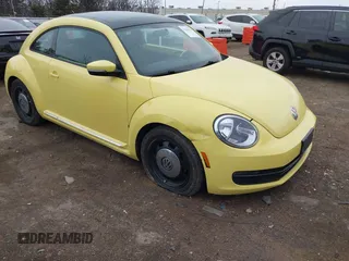 2013 Volkswagen Beetle Fender Edition with VIN 3VWJP7AT0DM663439, listed as a IAAI auction lot 41509518 with 100,278 mi miles and . Bid and sale history available at DreamBid. Image 1.