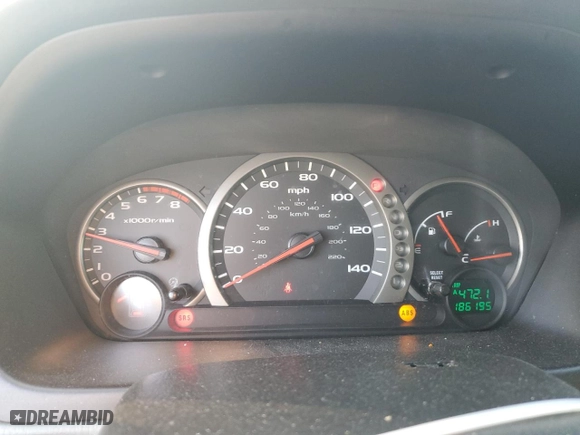 2003 Honda Pilot EX with VIN 2HKYF185X3H541247, listed as a Copart auction lot 46975335 with 186,195 mi miles and Salvage Title. Bid and sale history available at carsss.com. Image 9.