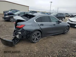 2019 BMW 3 Series 330i with VIN 3MW5R1J53K8B00546, listed as a Copart auction lot 82967224 with 0 mi miles and Salvage Title. Bid and sale history available at carsss.com. Image 3.