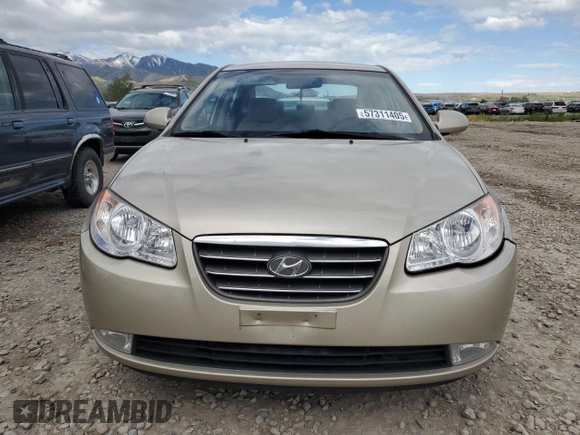 2009 Hyundai Elantra GLS with VIN KMHDU46D69U639010, listed as a Copart auction lot 57311405 with 96,759 mi miles and Salvage title. Bid and sale history available at DreamBid. Image 5.
