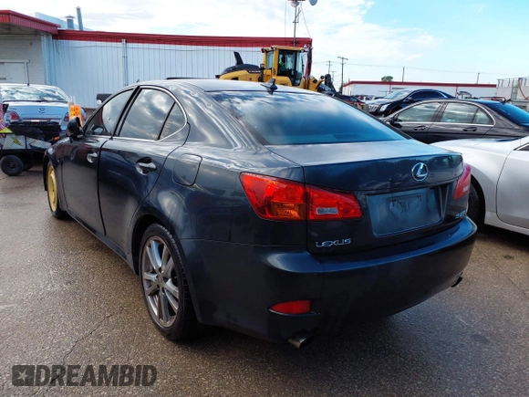 2008 Lexus IS 250 with VIN JTHBK262382071330, listed as a IAAI auction lot 42072188 with Not Provided miles. Bid and sale history available at carsss.com. Image 3.