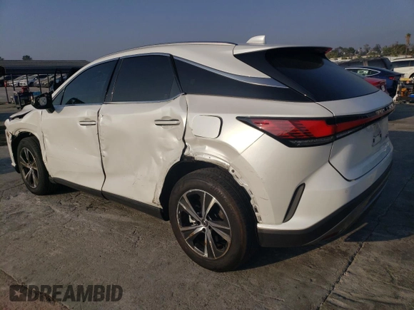 2023 Lexus RX with VIN JTJCHMAA6P2006725, listed as a Copart auction lot 76269404 with 48,086 mi miles and Salvage Title. Bid and sale history available at carsss.com. Image 2.