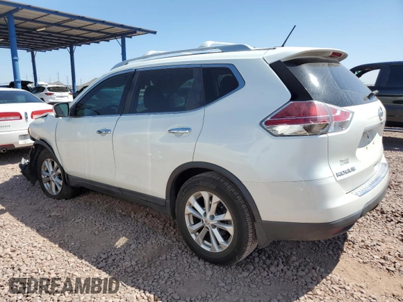 2016 Nissan Rogue SL with VIN 5N1AT2MT7GC922863, listed as a Copart auction lot 52781605 with 55,315 mi miles and Salvage Title. Bid and sale history available at carsss.com. Image 2.