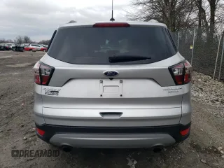 2017 Ford Escape Titanium with VIN 1FMCU0JD5HUB08102, listed as a Copart auction lot 49502525 with 45,383 mi miles and Salvage Title. Bid and sale history available at carsss.com. Image 6.