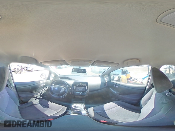 2015 Nissan LEAF SV with VIN 1N4AZ0CP4FC317702, listed as a Copart auction lot 54688805 with 80,491 mi miles and Salvage Title. Bid and sale history available at carsss.com. Image 14.