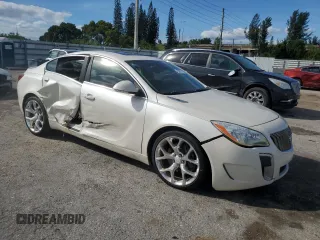 2015 Buick Regal GS with VIN 2G4GT5GX5F9227748, listed as a Copart auction lot 75596174 with 18,204 mi miles and Salvage Title. Bid and sale history available at DreamBid. Image 4.