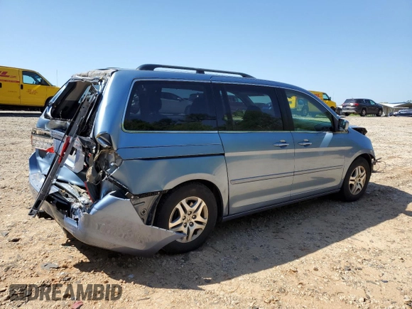 2005 Honda Odyssey EX-L z VIN 5FNRL386X5B034514, wystawiony jako Copart lot #52702435 z przebiegiem 65 988 mil mil oraz Szkoda całkowita • Salvage title. Historia ofert i sprzedaży dostępna na DreamBid. Obrazek 3.
