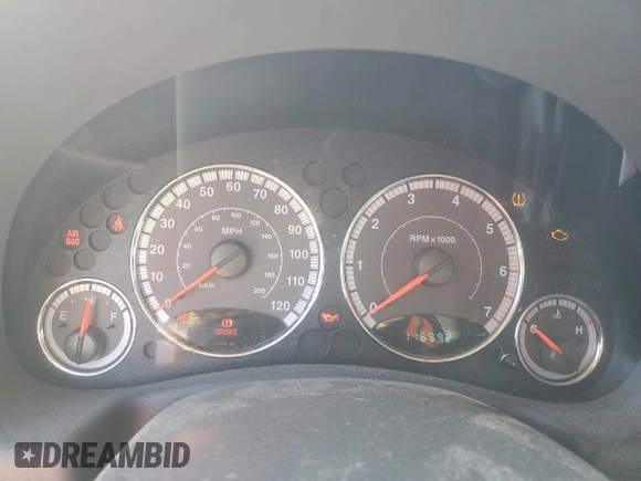 2005 Jeep Liberty Limited with VIN 1J4GK58K25W621458, listed as a Copart auction lot 41611905 with 116,592 mi miles and Salvage Title. Bid and sale history available at carsss.com. Image 9.