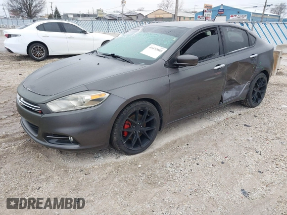 2015 Dodge Dart Limited with VIN 1C3CDFCB2FD346350, listed as a IAAI auction lot 41472008 with 107,831 mi miles. Bid and sale history available at carsss.com. Image 2.