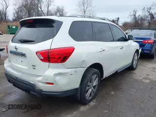 2018 Nissan Pathfinder SL with VIN 5N1DR2MM1JC666604, listed as a IAAI auction lot 41181860 with 57,586 mi miles. Bid and sale history available at carsss.com. Image 4.