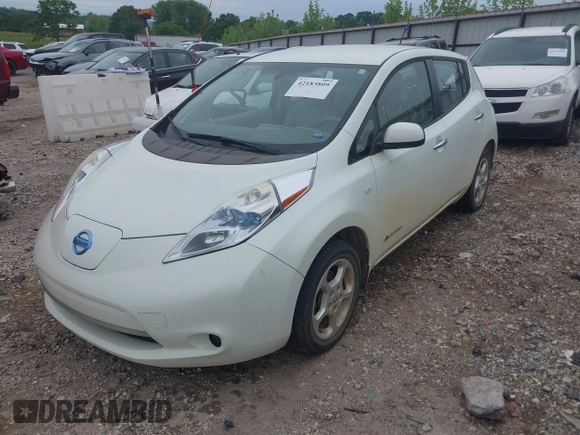 2012 Nissan LEAF SL with VIN JN1AZ0CP4CT020440, listed as a IAAI auction lot 42183809 with 65,255 mi miles and . Bid and sale history available at DreamBid. Image 2.