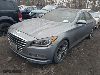 2015 Hyundai Genesis 5.0L with VIN KMHGN4JF7FU054578, listed as a IAAI auction lot 41726190 with 999,999 mi miles. Bid and sale history available at carsss.com. Image 17.