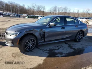 2021 BMW 3 Series 330i xDrive with VIN 3MW5R7J06M8B85005, listed as a Copart auction lot 45210325 with 52,240 mi miles and Salvage title. Bid and sale history available at DreamBid. Image 1.