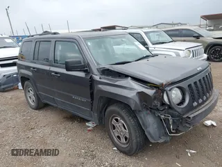 2016 Jeep Patriot Sport with VIN 1C4NJPBA8GD600091, listed as a IAAI auction lot 41958273 with 165,876 mi miles and . Bid and sale history available at carsss.com. Image 1.