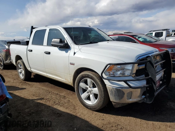 2023 Ram 1500 Express with VIN 3C6RR7KTXPG669368, listed as a Copart auction lot 51574025 with 35,443 mi miles and Salvage title. Bid and sale history available at DreamBid. Image 4.