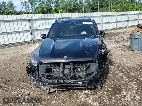 2021 Mercedes-Benz GLS 450 with VIN 4JGFF5KE8MA375869, listed as a Copart auction lot 61446704 with 58,763 mi miles and Salvage Title. Bid and sale history available at DreamBid. Image 12.
