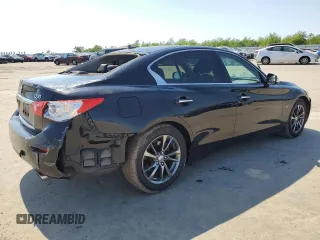 2017 Infiniti Q50 Signature Edition with VIN JN1EV7AP3HM741567, listed as a Copart auction lot 50810775 with 147,330 mi miles and Salvage Title. Bid and sale history available at DreamBid. Image 3.