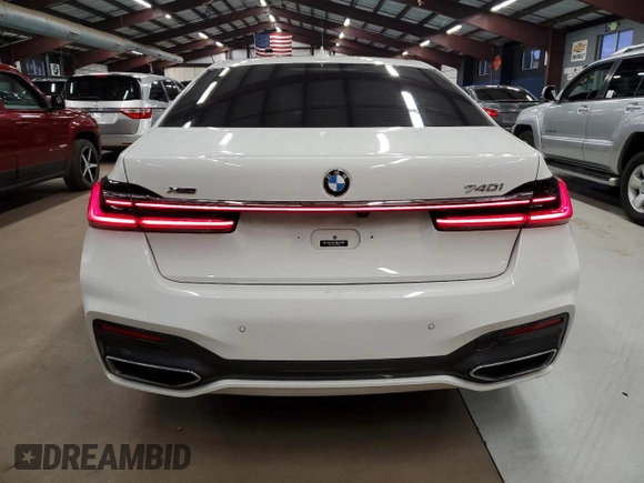 2020 BMW 7 Series 740i xDrive with VIN WBA7T4C02LCD70555, listed as a Copart auction lot 75666484 with 50,847 mi miles and Clean title. Bid and sale history available at DreamBid. Image 6.